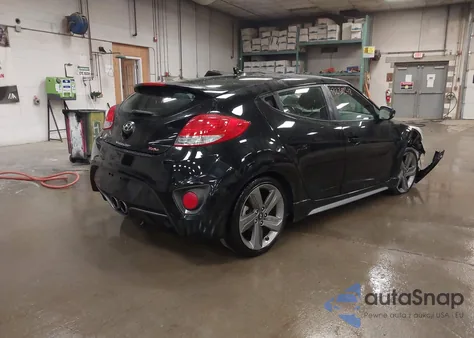 2015 Hyundai Veloster Turbo из США, поврежденный, VIN KMHTC6AE8FU239181